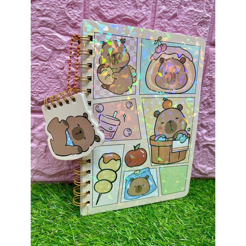 Libretas brillantes de capibara
