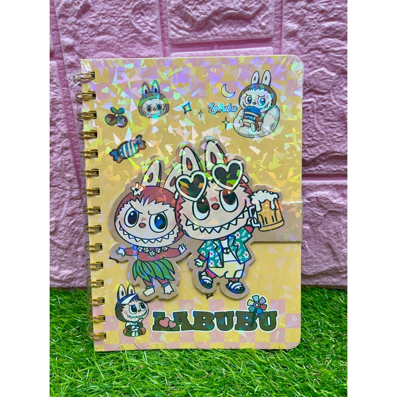 Libretas labubu de cierre  magico