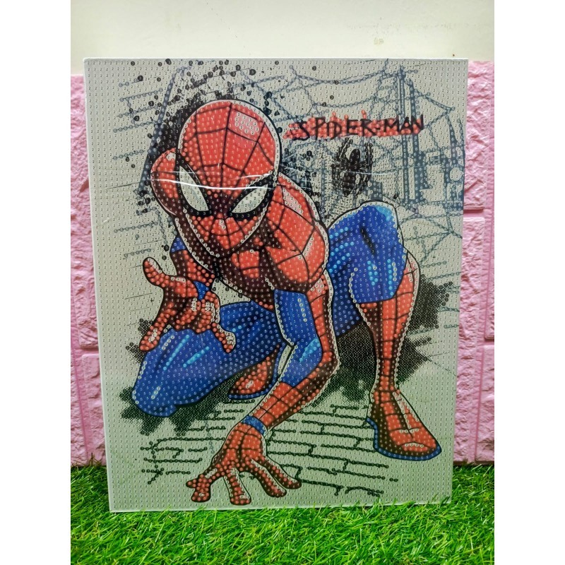 Cuadro de diamante spiderman 24x30cm