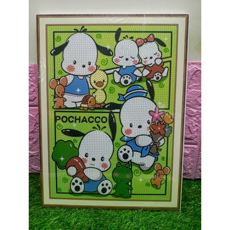 Cuadro de diamantes Pochacco 30x40cm