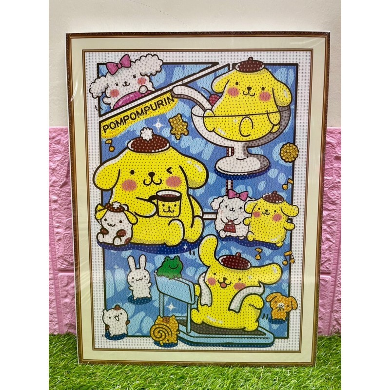 Cuadro de diamantes pompompurin 30x40