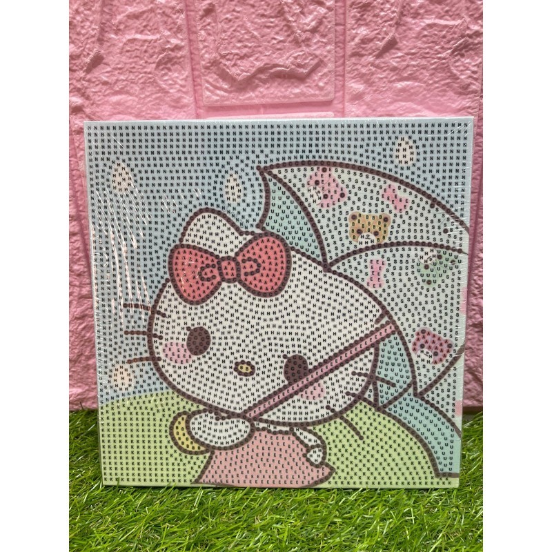 Cuadro de diamante hello kitty 20x20cm