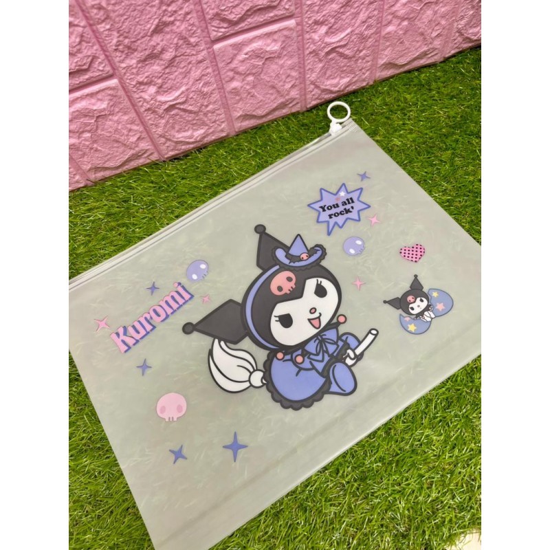 Sobre de cierre transparente kuromi