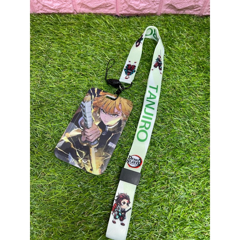 Portacarnet con lanyard anime