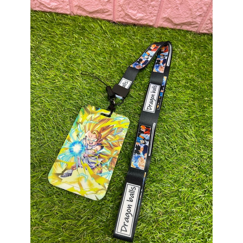 Portacarnet con lanyard anime