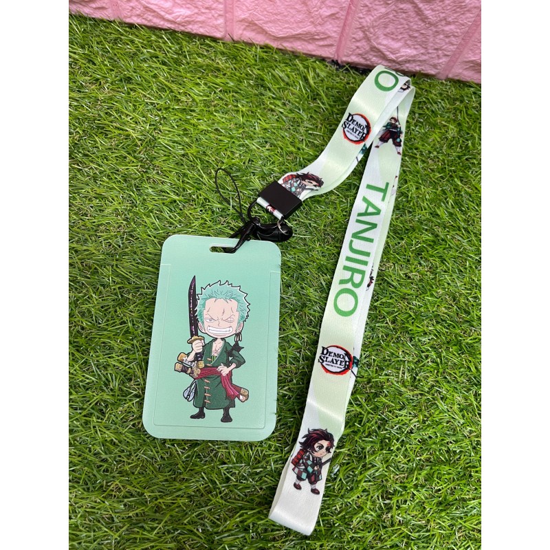 Portacarnet con lanyard anime