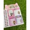 Libreta pequeña con stickers - Labubu
