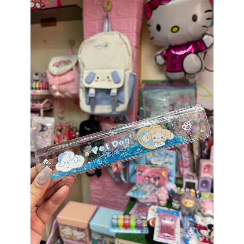 Regla con glitter - Cinnamoroll