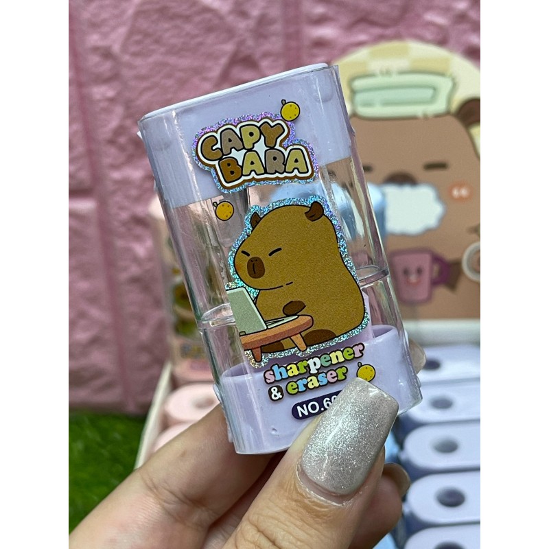 Sacapuntas con borrador - Capybara