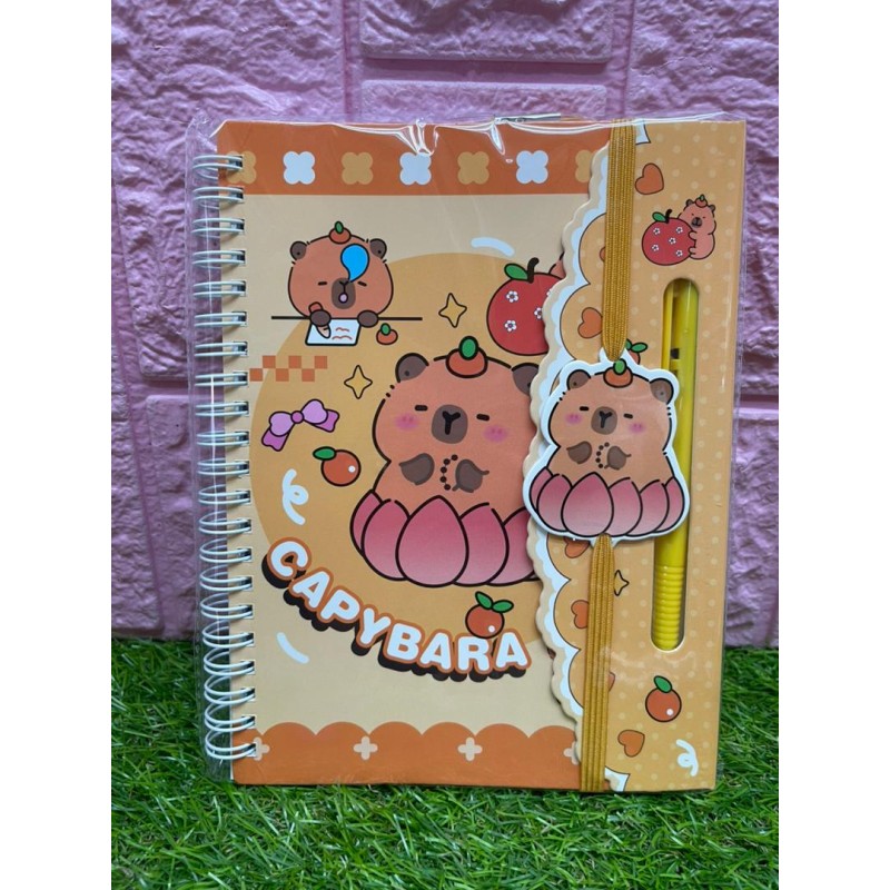 Libreta Capybara + boligrafo