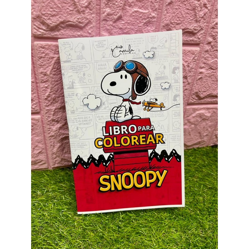 Libro para colorear Snoopy