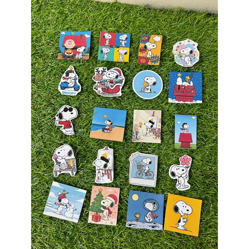 20 Stickers de Snoopy 5x5cm